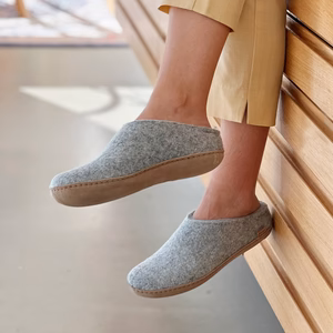 Slip-on with leather sole - Grey 2
