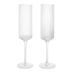 Ripple Champagne Flutes - Set of 2